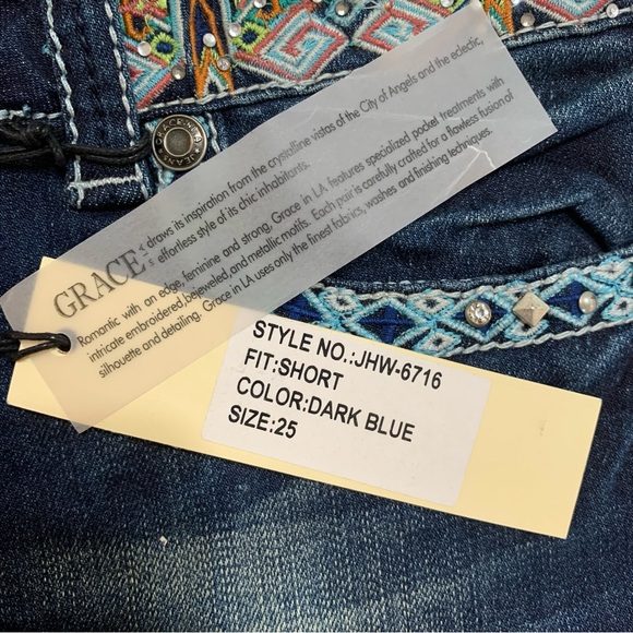 *NWT* Grace in LA Denim Shorts - Picture 7 of 10